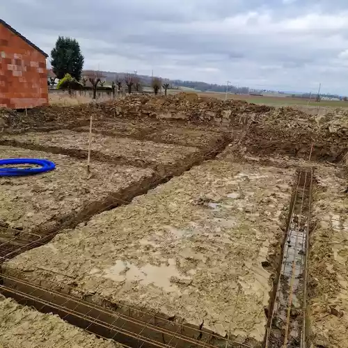 Fondation lors de la construction d'une maison